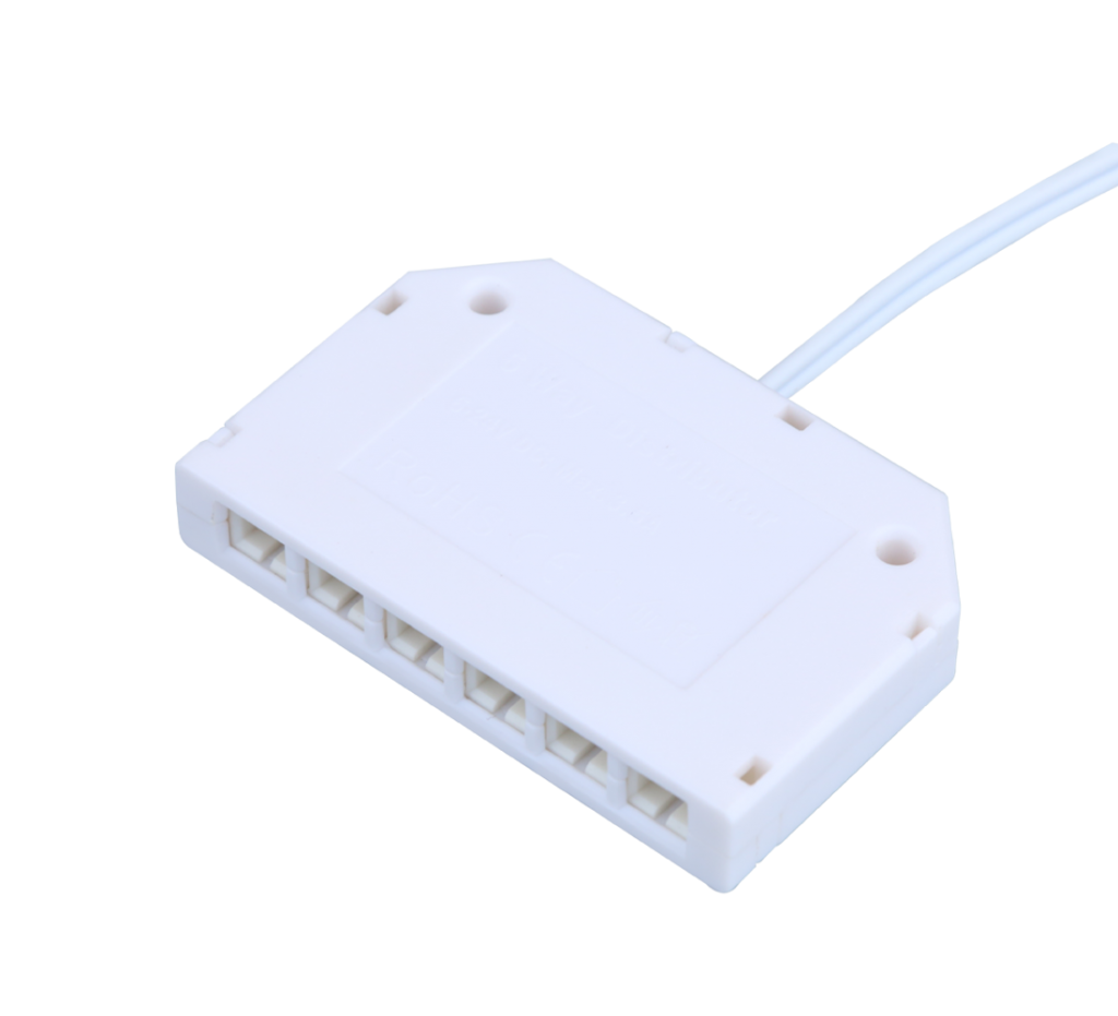 LED 6way Dupont Distributor box,6way Dupont Juction box2Pin connectors led connector led