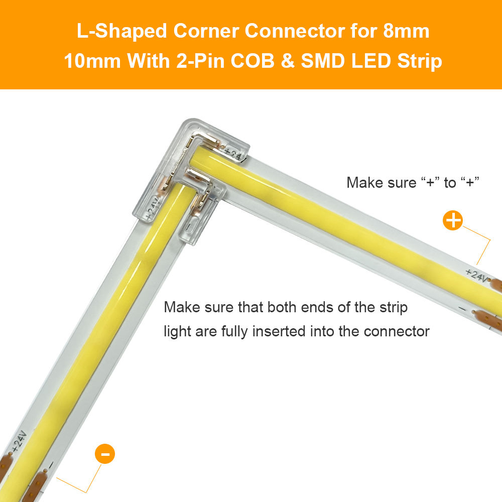 IP20 COB SMD 8mm 2pin Led Strip Connector - Image 5