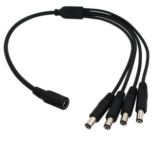 DC5521 1 to 4 Female to Male Splitter Cable