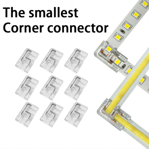 Corner Connector for LED strip light monochrome 8mm 10mm